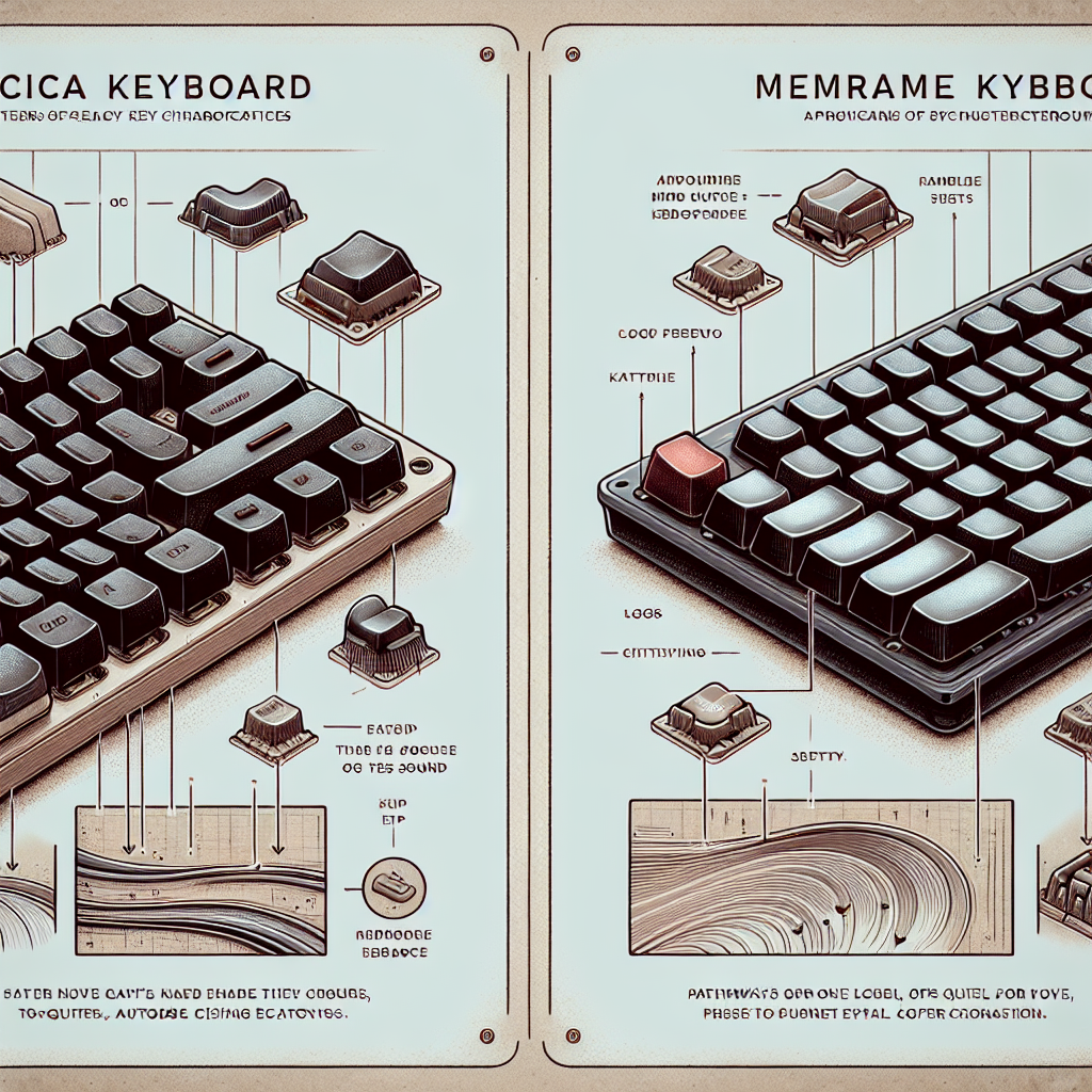 Apa perbedaan keyboard mekanis dengan keyboard membran?